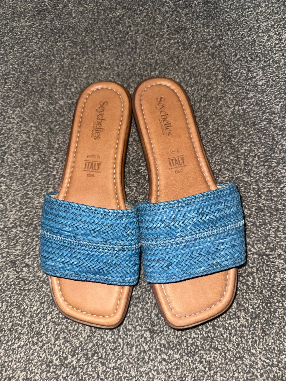 Blue sandals